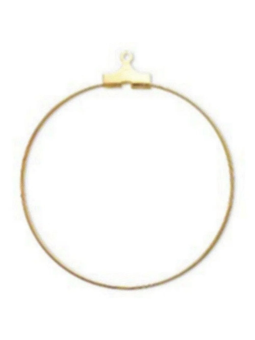 10 Gold 14K Plated Earring Beading Hoops 40mm Add a Bead Findings
